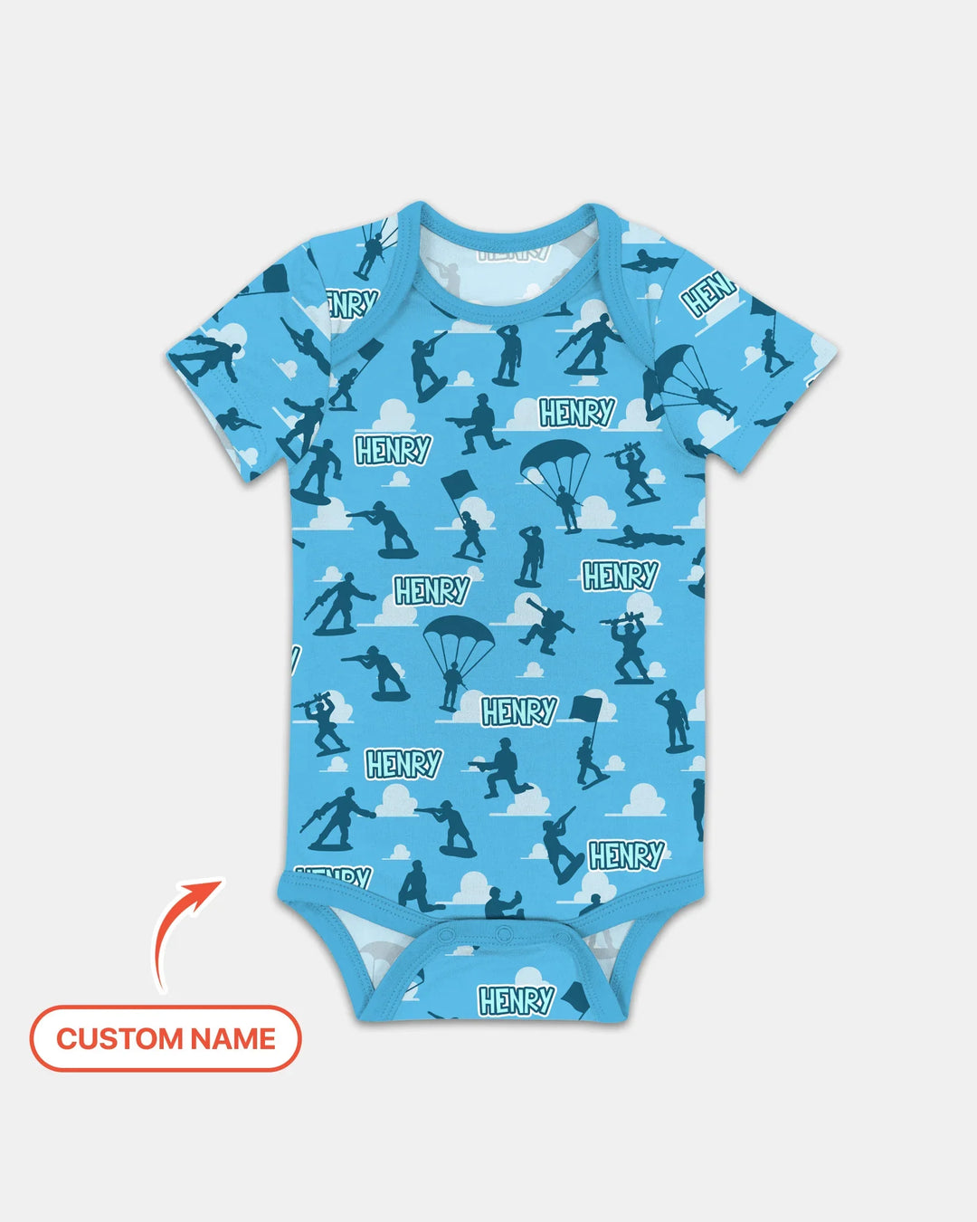 Army Men Memorial Day Bamboo Bodysuit