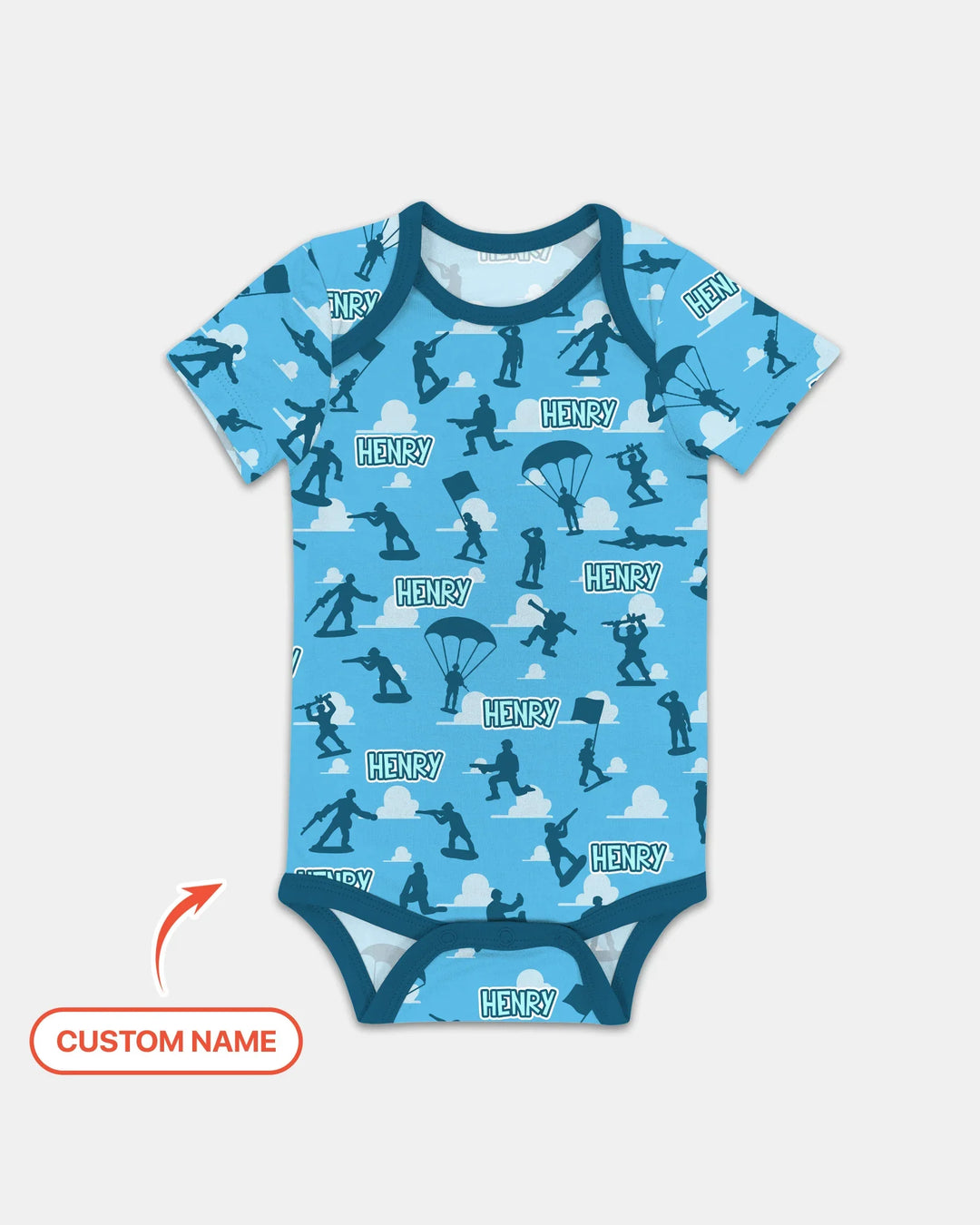 Army Men Memorial Day Bamboo Bodysuit