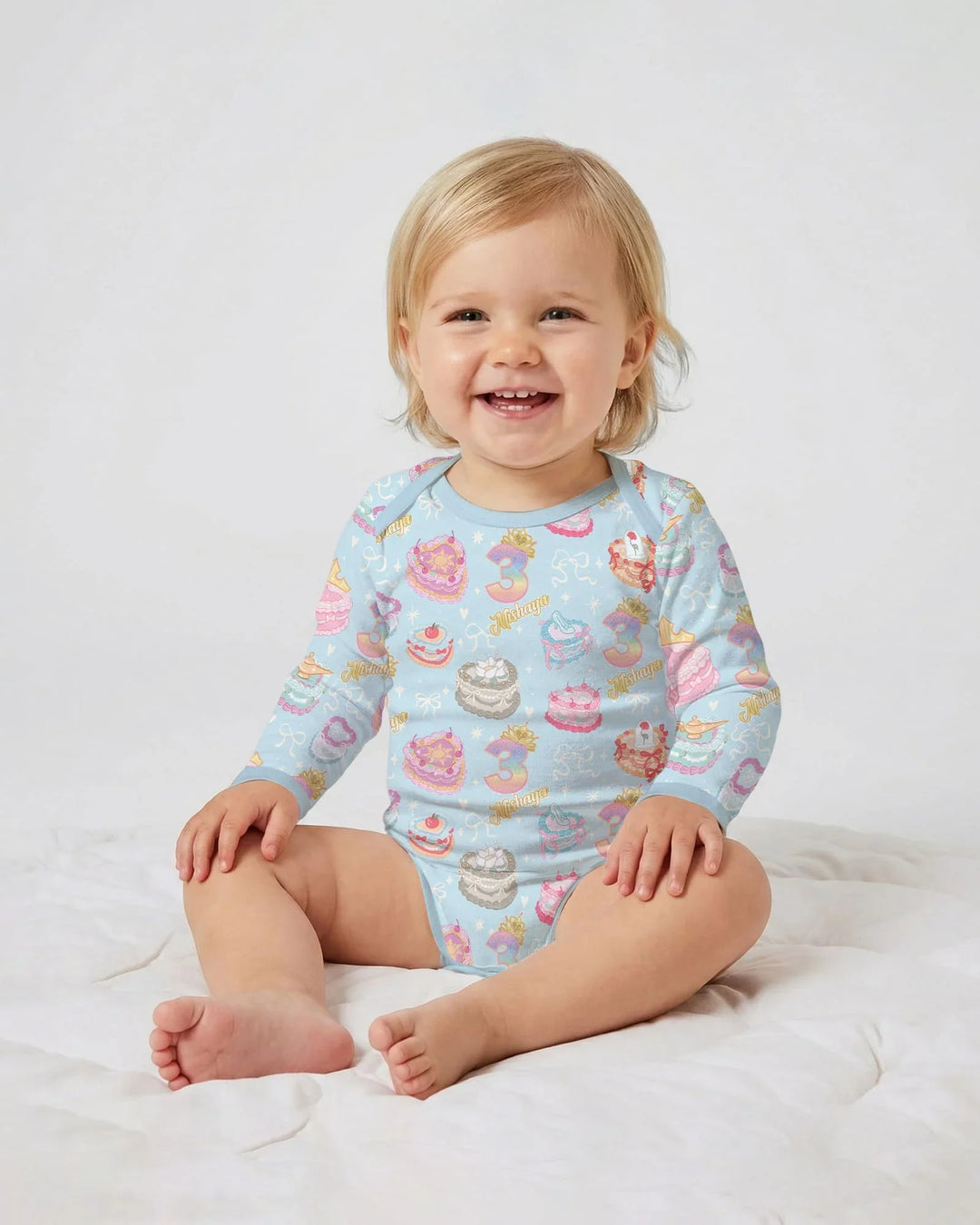 Custom Princess Baby Birthday Bamboo Bodysuit