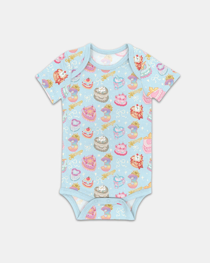 Custom Princess Baby Birthday Bamboo Bodysuit