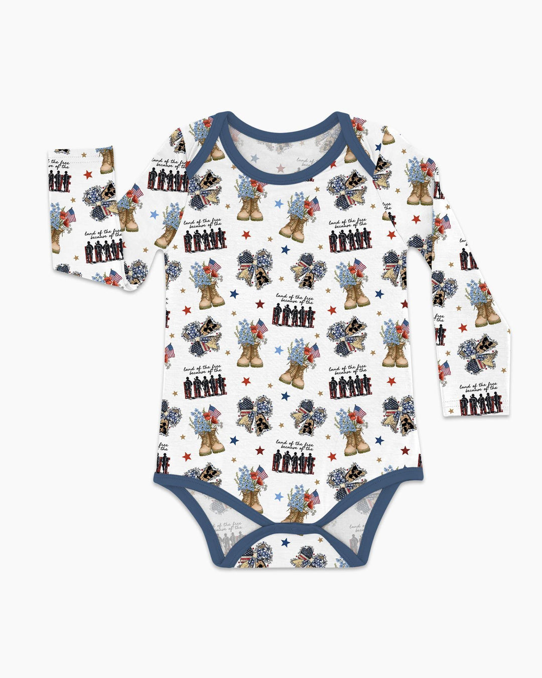 Honor the Brave Family Matching Bamboo Bodysuit