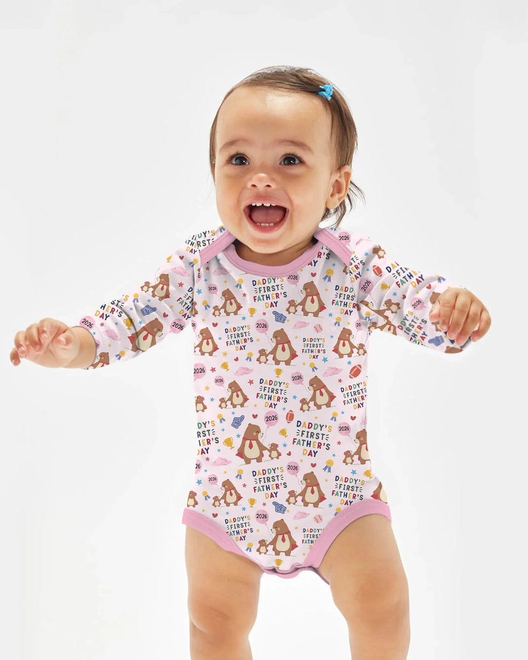First Father's Day Daddy Bear Family Matching Bamboo Bodysuit