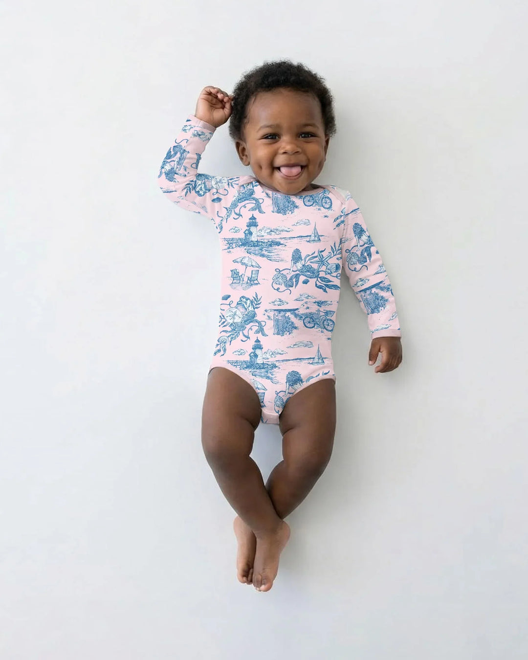 Summer Toile Bamboo Bodysuit