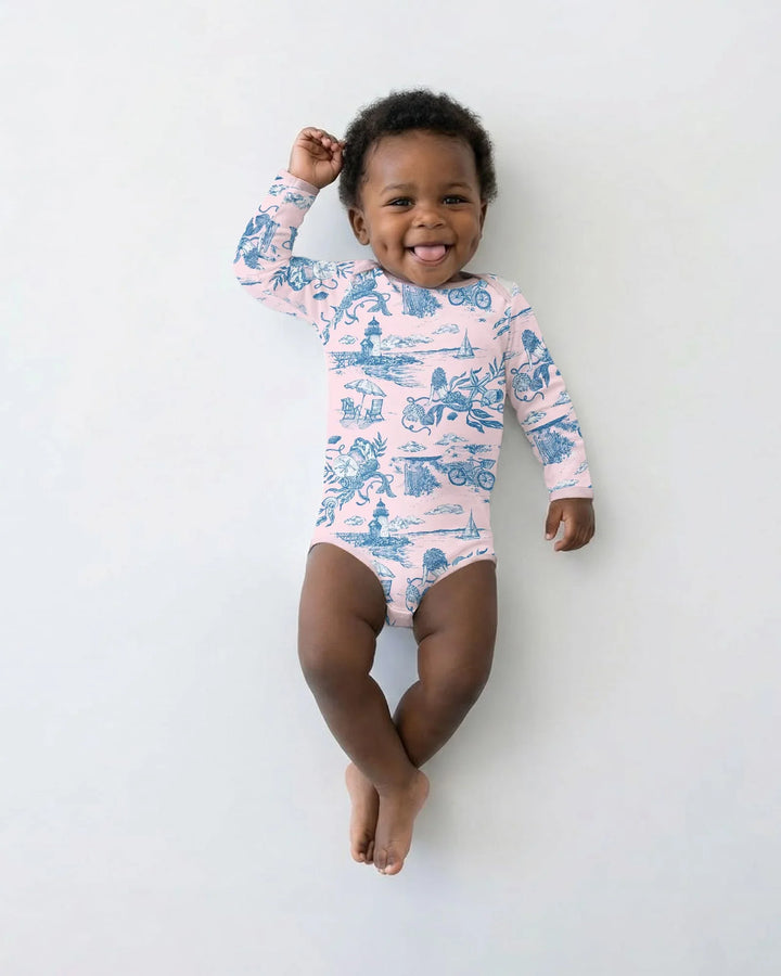 Summer Toile Bamboo Bodysuit