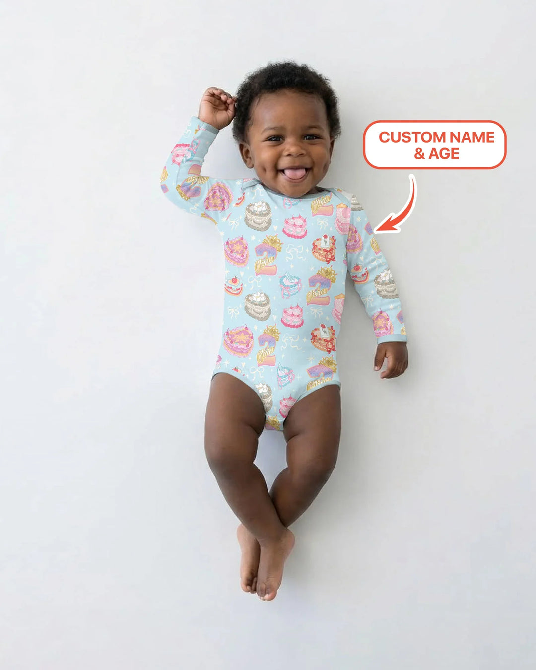 Custom Princess Baby Birthday Bamboo Bodysuit