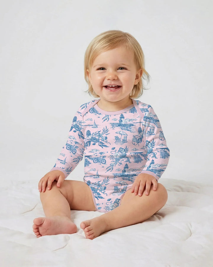 Summer Toile Bamboo Bodysuit