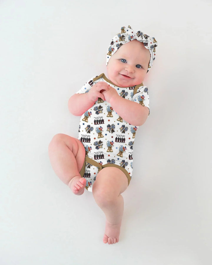 Honor the Brave Family Matching Bamboo Bodysuit