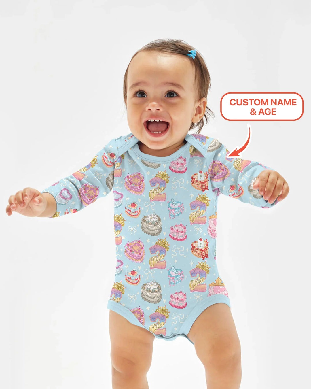 Custom Princess Baby Birthday Bamboo Bodysuit