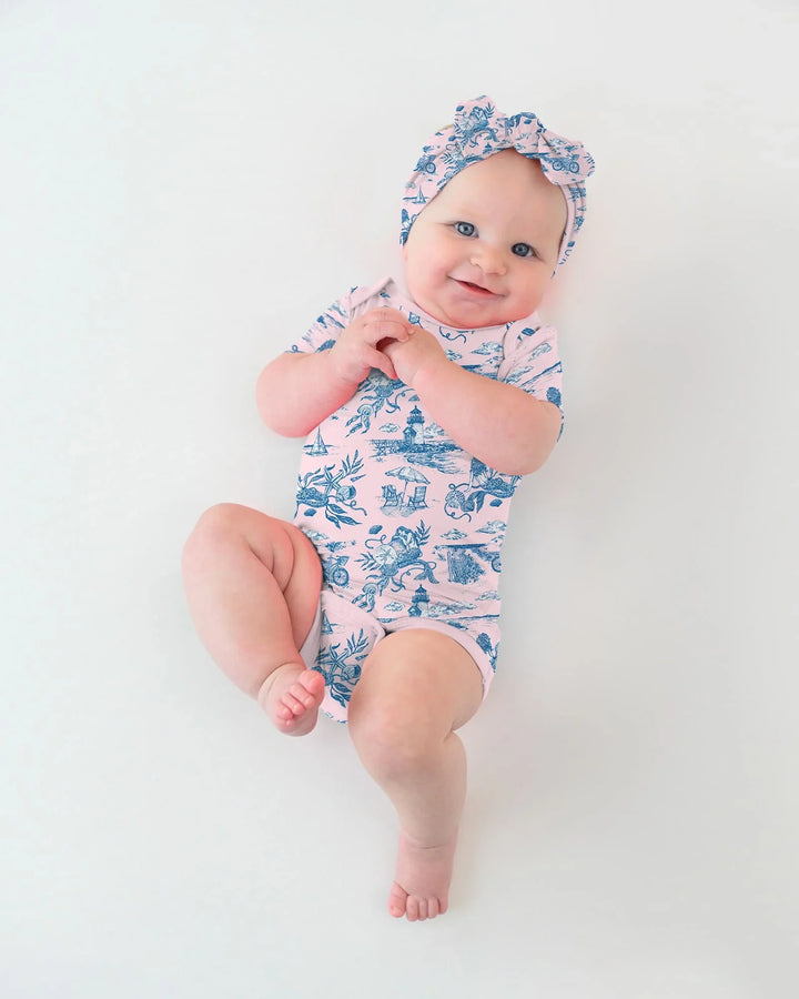 Summer Toile Bamboo Bodysuit