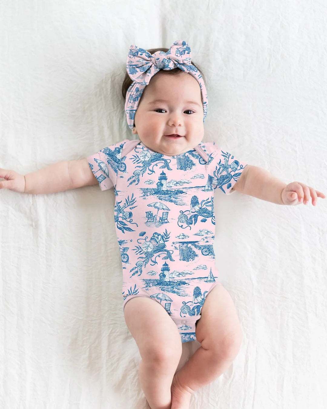 Summer Toile Bamboo Bodysuit