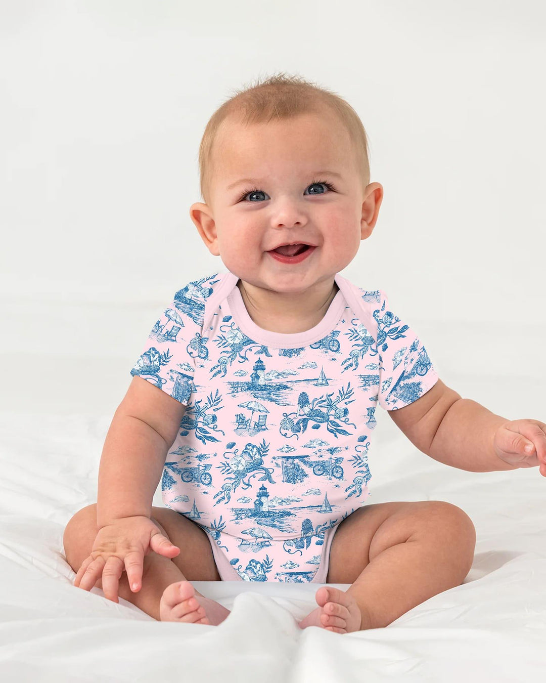 Summer Toile Bamboo Bodysuit