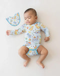 Gerippte Babykleidung mit individuellem Foto - Weich &amp; Skizzenhaft