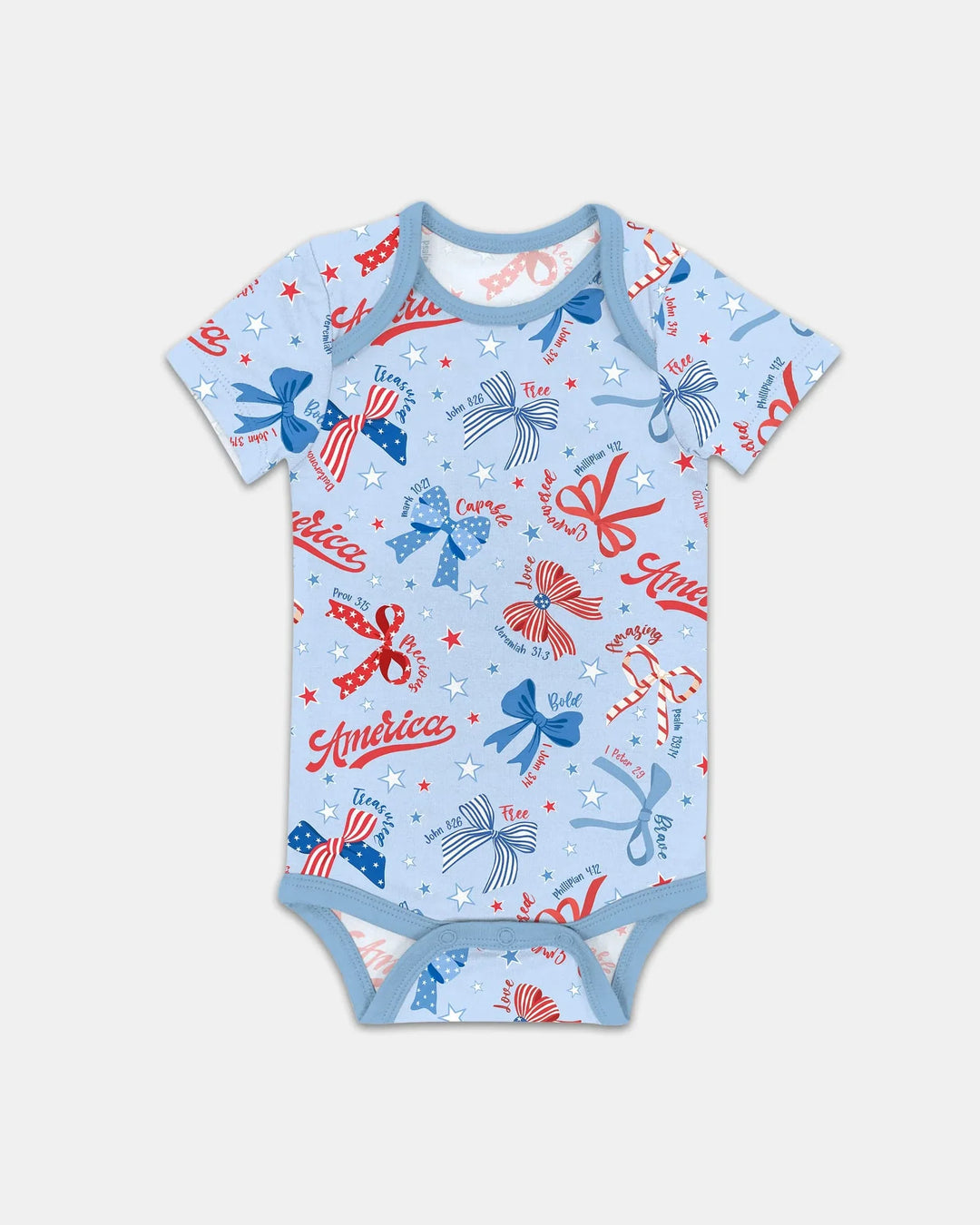 Girly Patriotic Bamboo Bodysuit