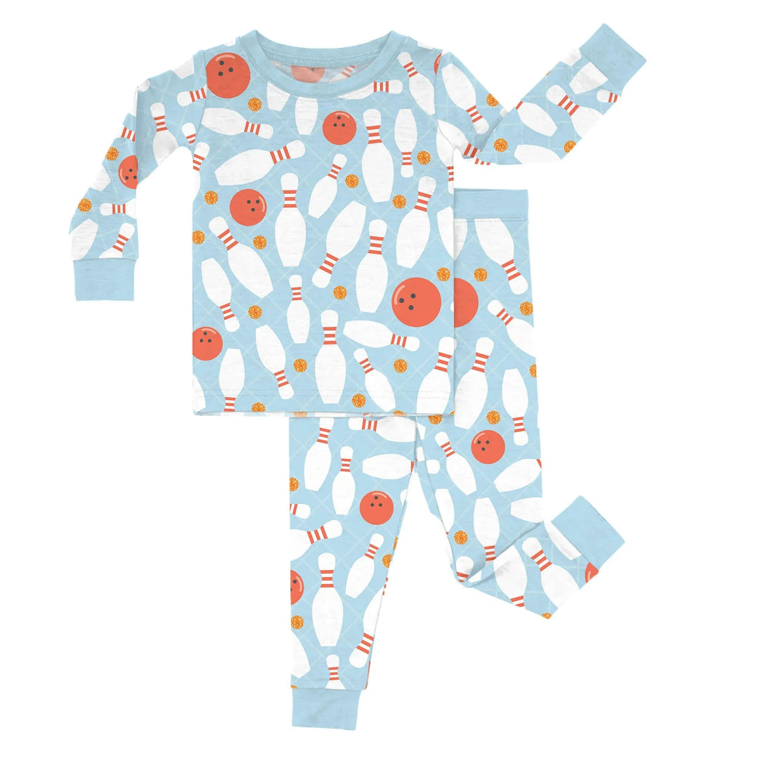 Bowling Two Piece Pajama Set - Zumbamboo