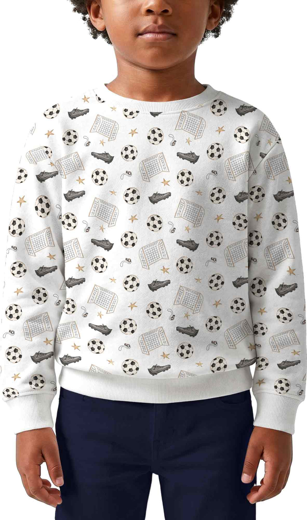 Little Soccer Star Bamboo Crewneck Sweatshirt