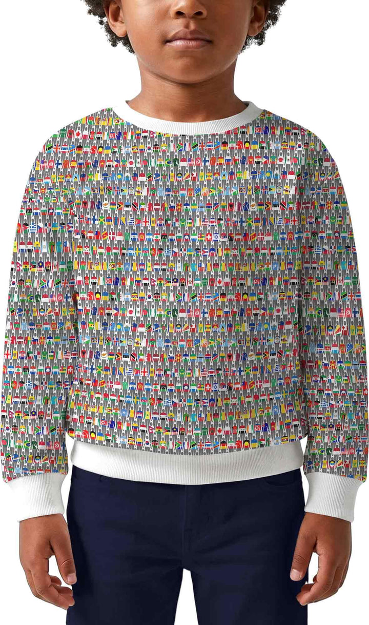 Sweatshirt mit Rundhalsausschnitt aus Bambusfaser