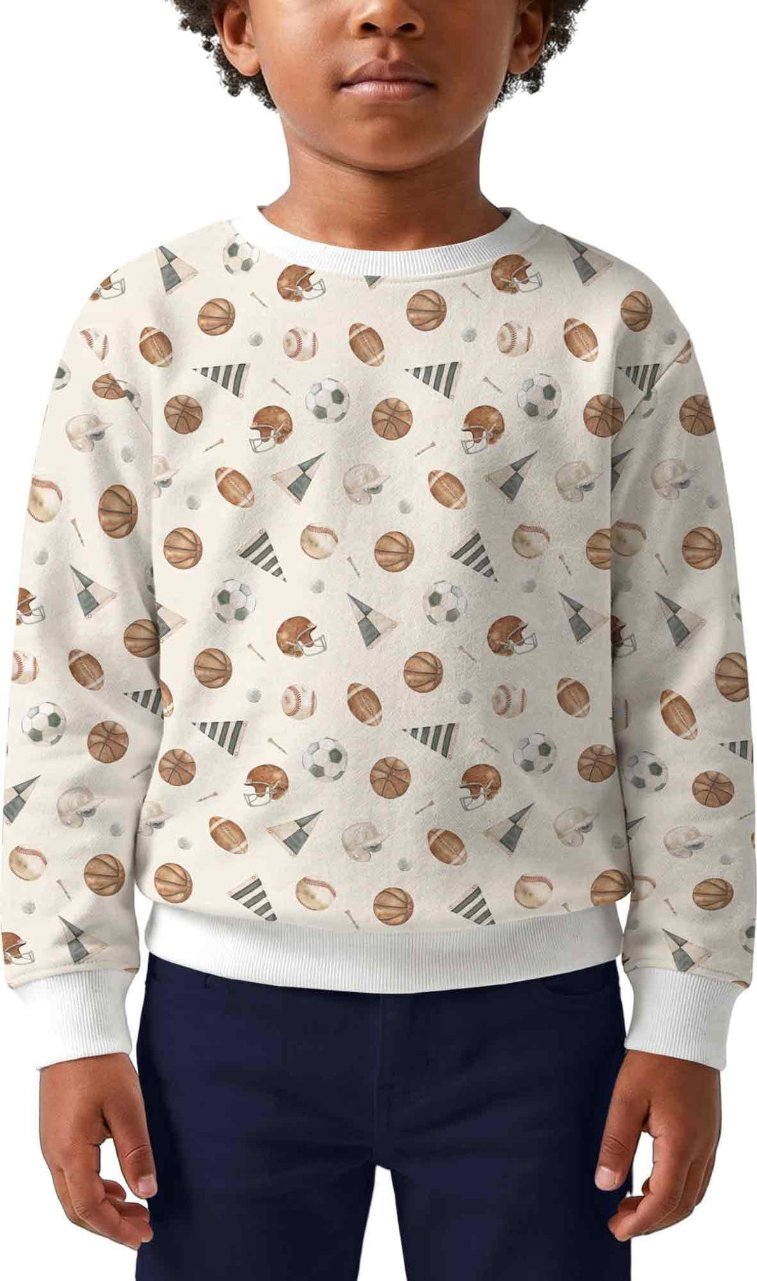 Sudadera de cuello redondo Bamboo Template