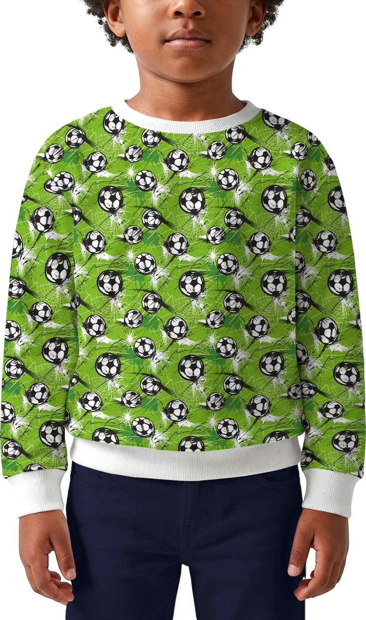 Green Soccer Energy Bamboo Crewneck Sweatshirt