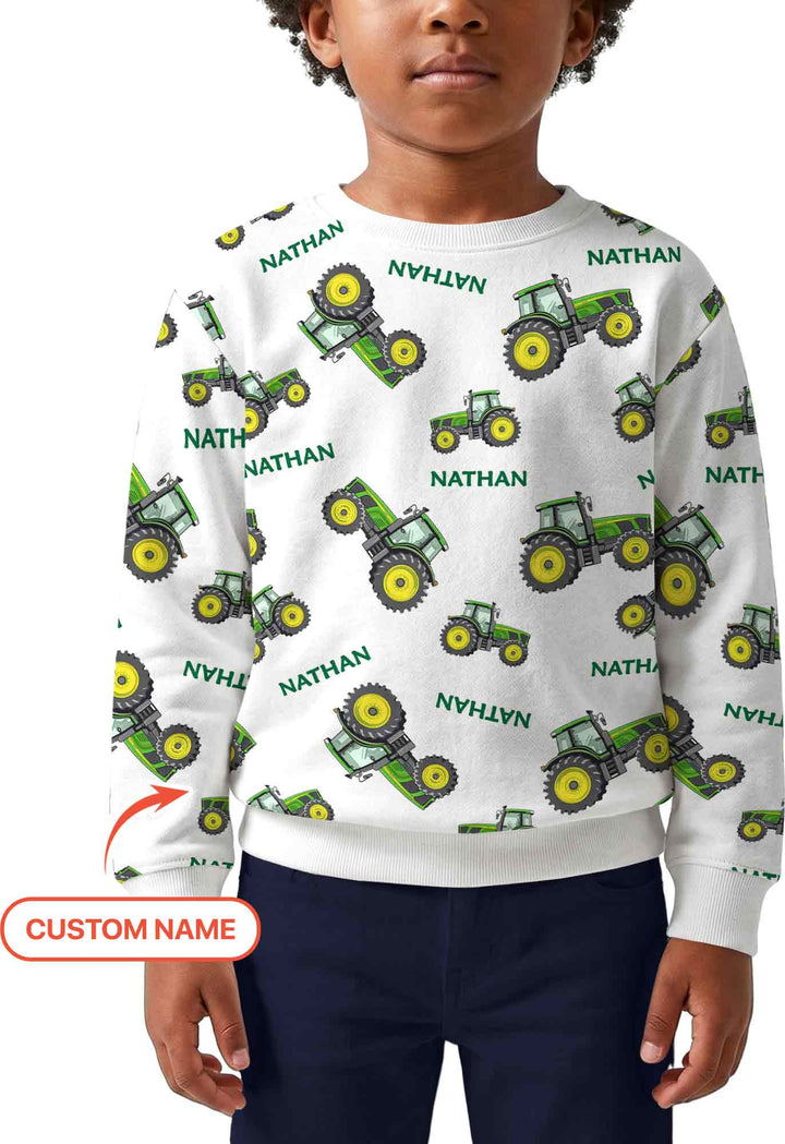 Sudadera de cuello redondo de bambú con plantilla personalizada