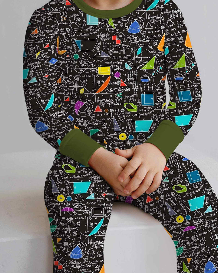 STEM Sketchbook Bamboo Two Piece Long Sleeve Pajama Set