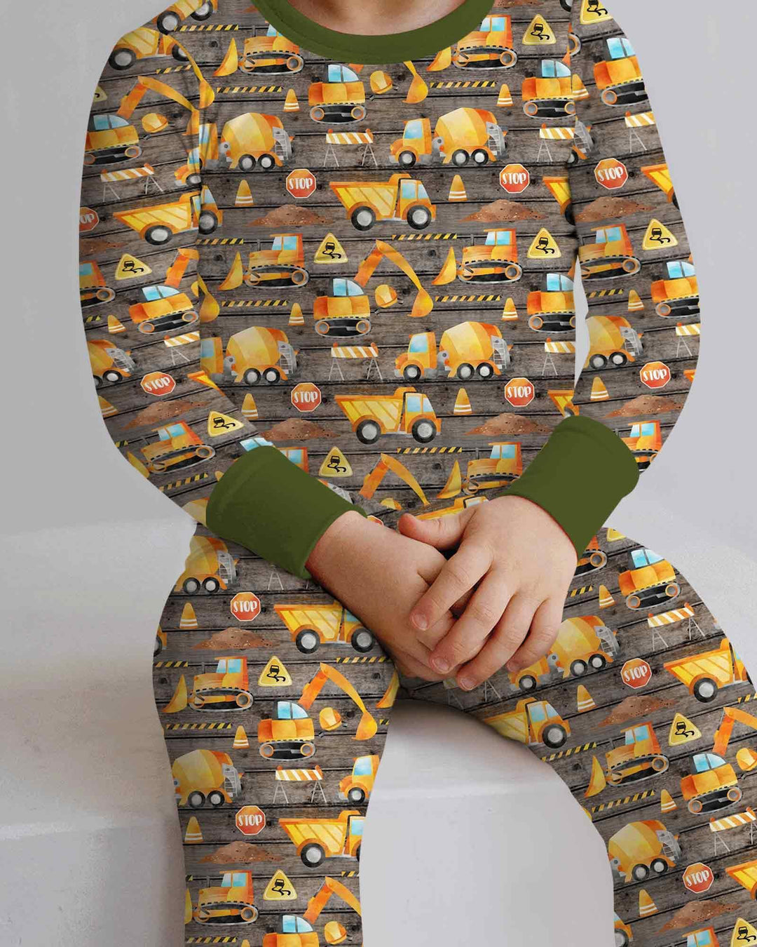 Conjunto de pijama de dos piezas de bambú con mangas largas, plantilla PERSONALIZADA