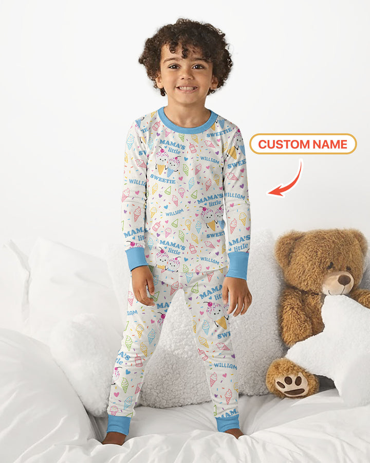 Mama's Little Sweetie Bamboo Two Piece Long Sleeve Pajama Set
