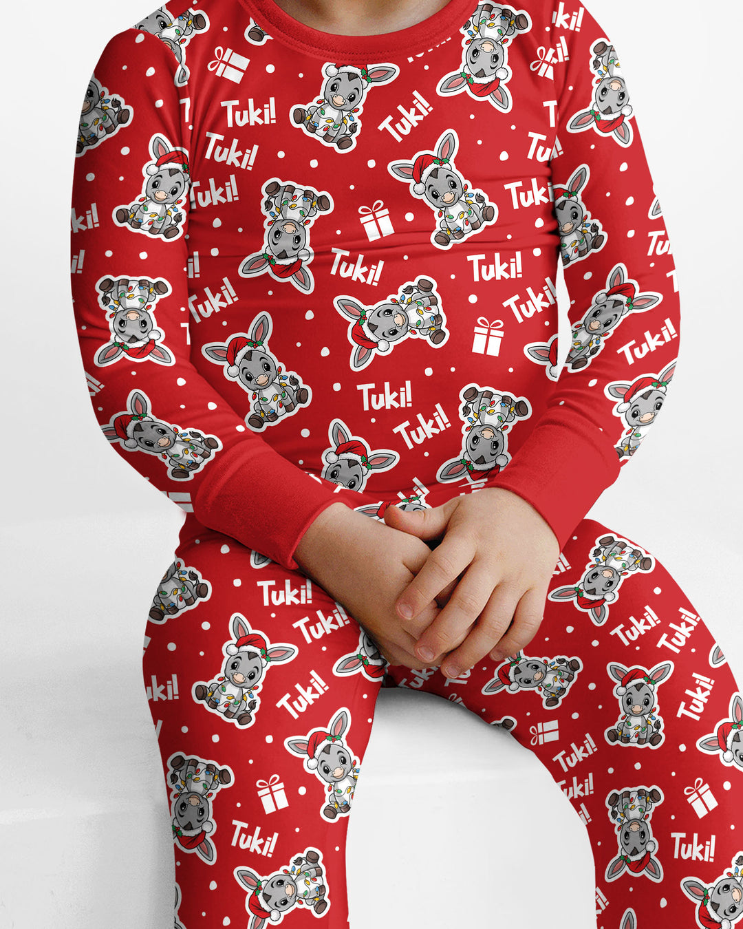 Tuki Tuki Donkey Bamboo Two Piece Long Sleeve Pajama Set