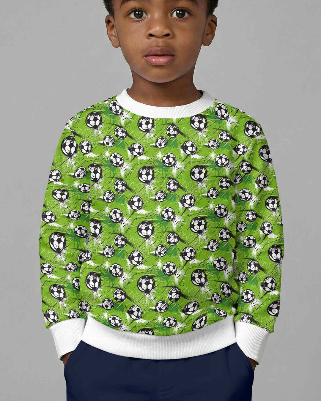 Green Soccer Energy Bamboo Crewneck Sweatshirt