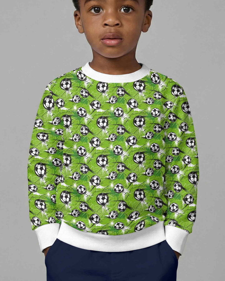 Green Soccer Energy Bamboo Crewneck Sweatshirt