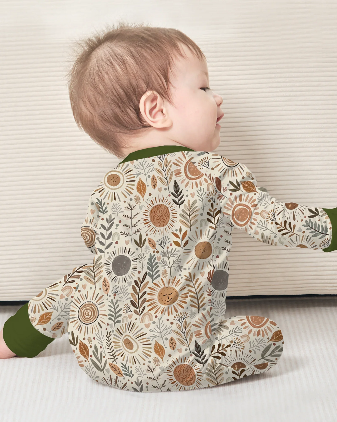Gerippte Babykleidung mit individuellem Foto - Weich &amp; Skizzenhaft