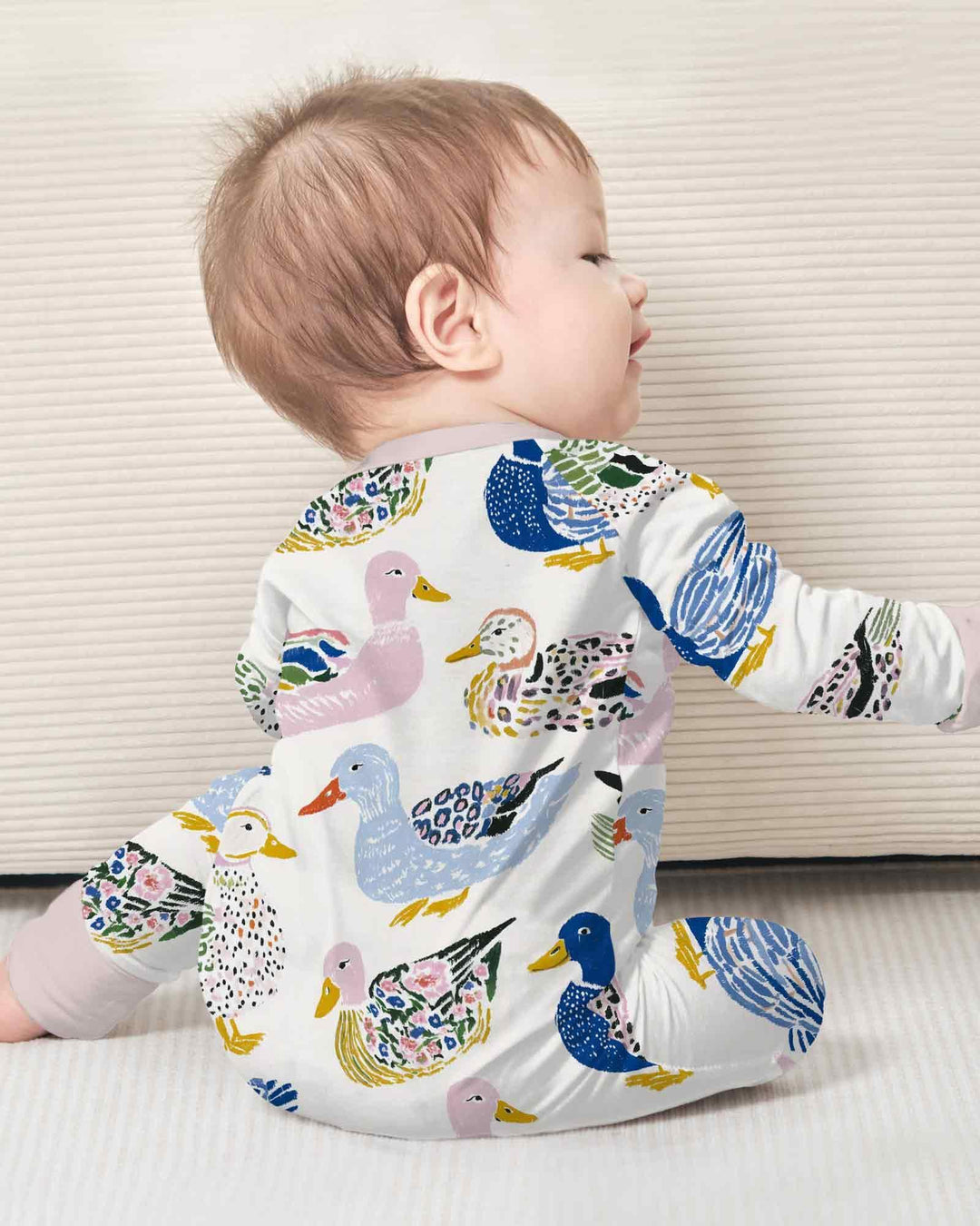 Whimsical Garden Ducks Bamboo Convertible Zippy
