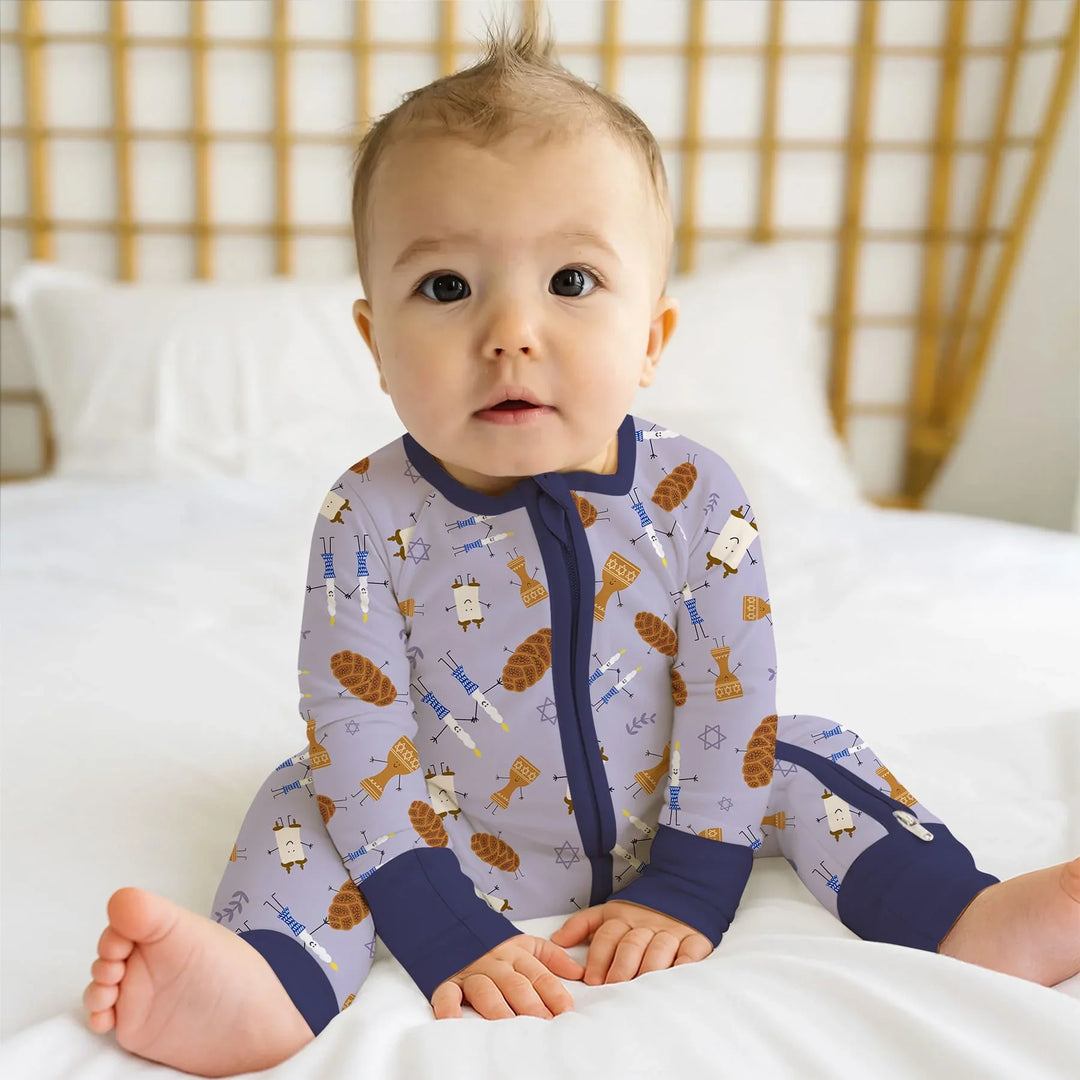 Shabbat Shalom Family Matching Convertible Zippy