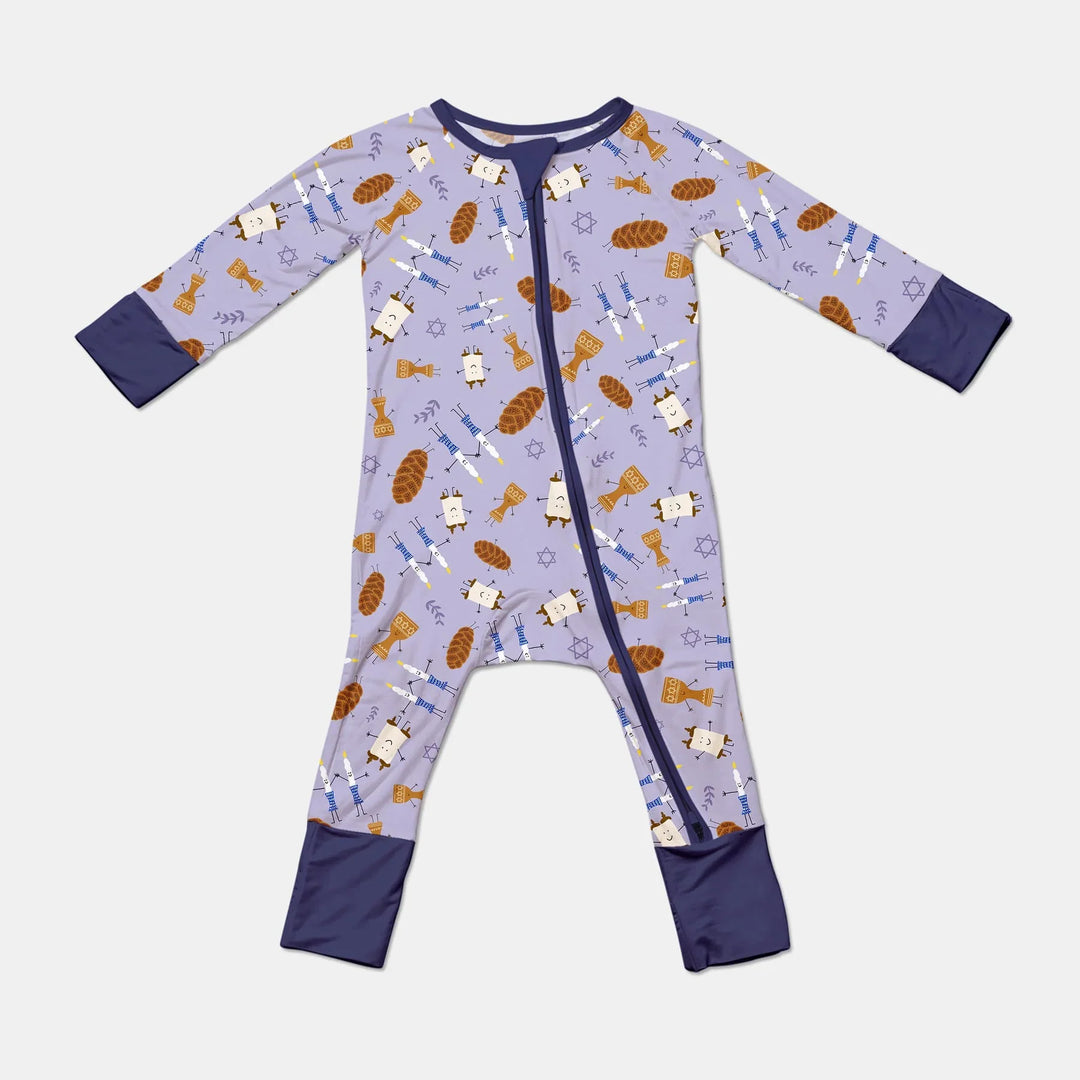 Shabbat Shalom Family Matching Convertible Zippy