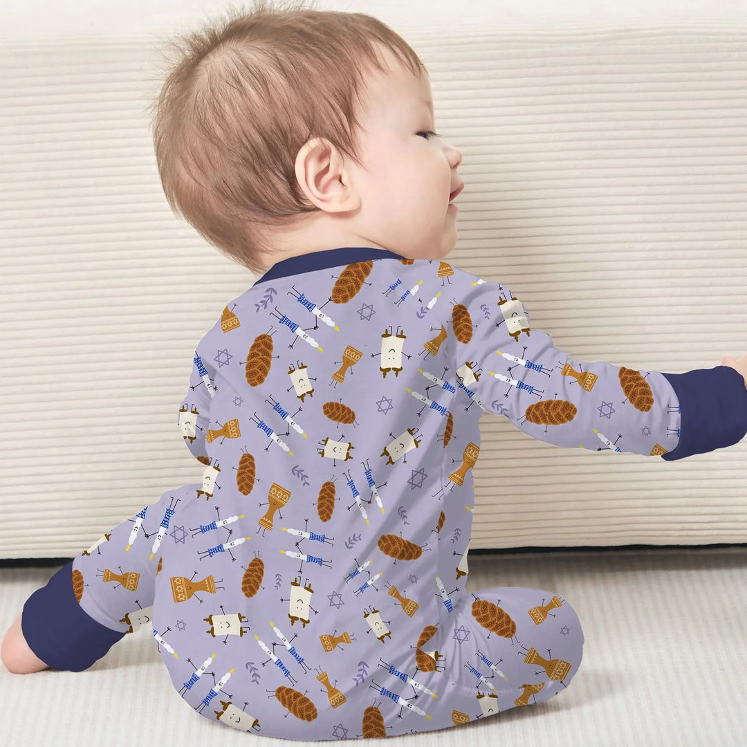 Shabbat Shalom Family Matching Convertible Zippy