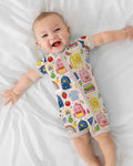 Sweet Rainbow School Adventure Days Bamboo Shorty Zippy