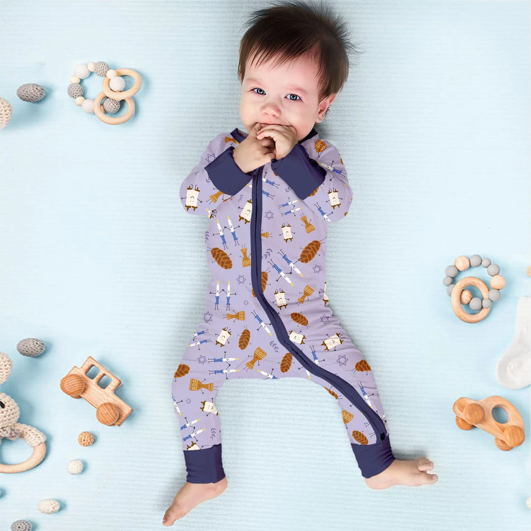 Shabbat Shalom Family Matching Convertible Zippy