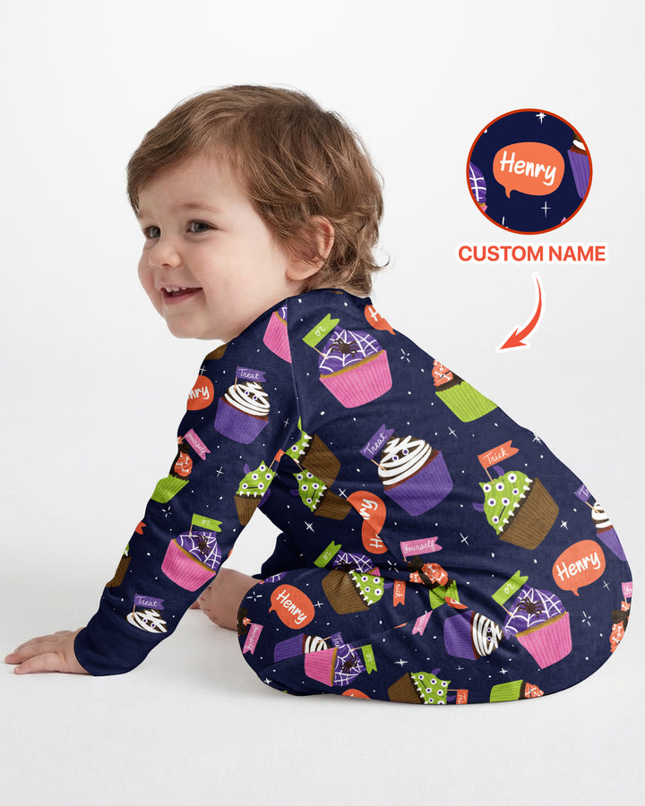 Custom Name Spooly Cupcake  Bamboo Convertible Zippy