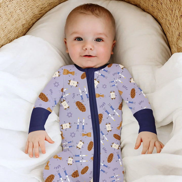 Shabbat Shalom Family Matching Convertible Zippy