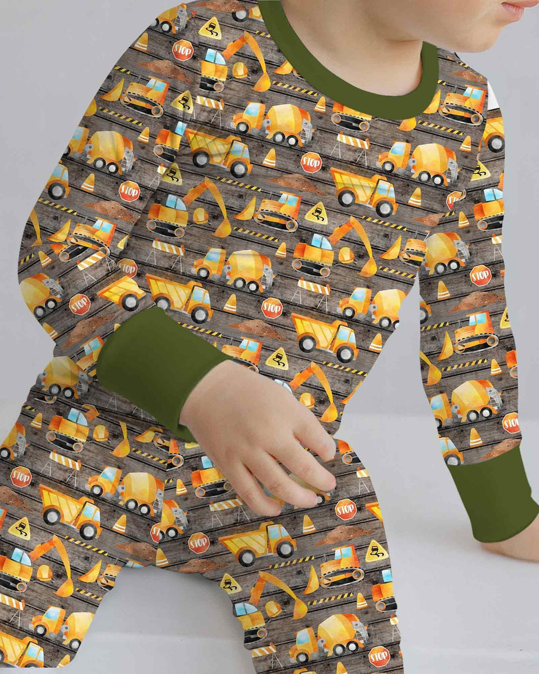 Conjunto de pijama de dos piezas de bambú con mangas largas, plantilla PERSONALIZADA