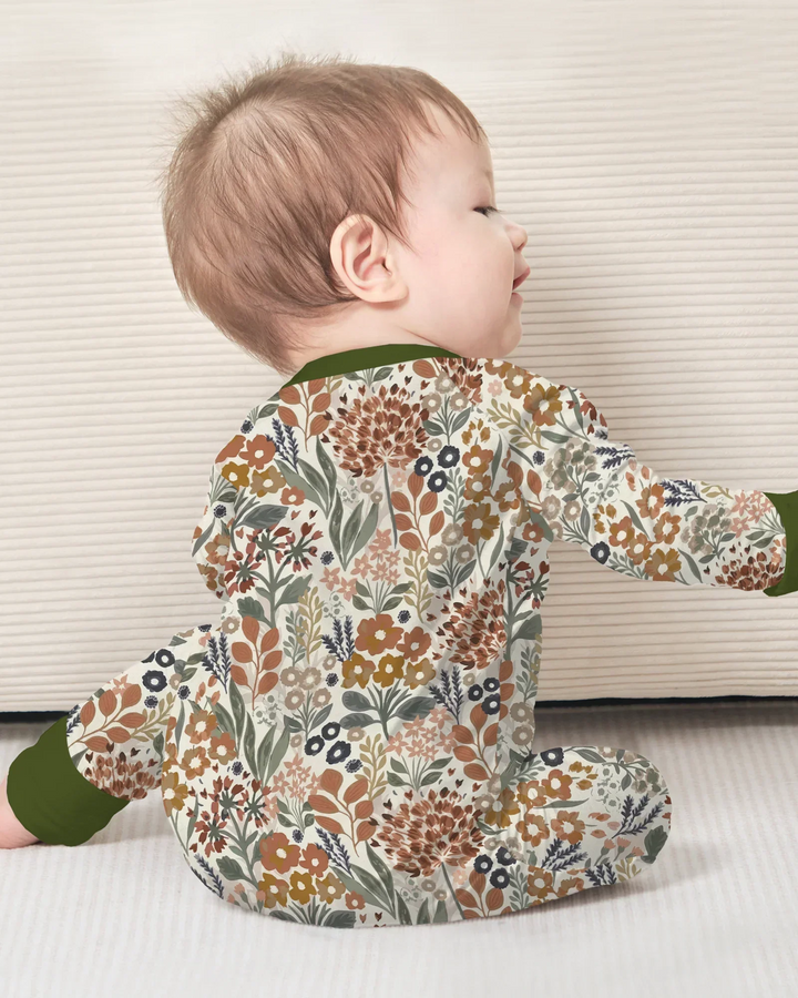 Autumn Meadow Botanicals Saco de Dormir Bamboo Convertible con Cremallera