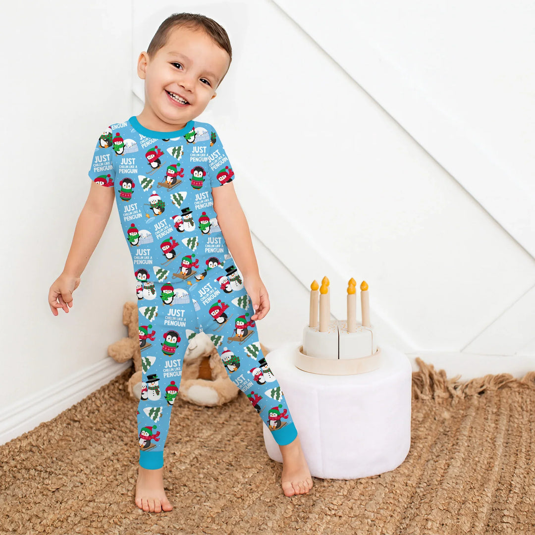 Zweiteiliges, kurzärmliges Pyjama-Set mit Marienkäfern