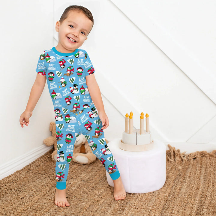 Zweiteiliges, kurzärmliges Pyjama-Set mit Marienkäfern