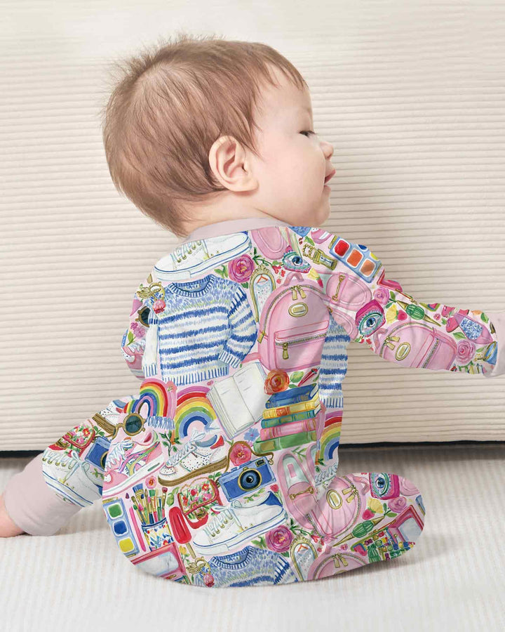 Gerippte Babykleidung mit individuellem Foto - Weich &amp; Skizzenhaft