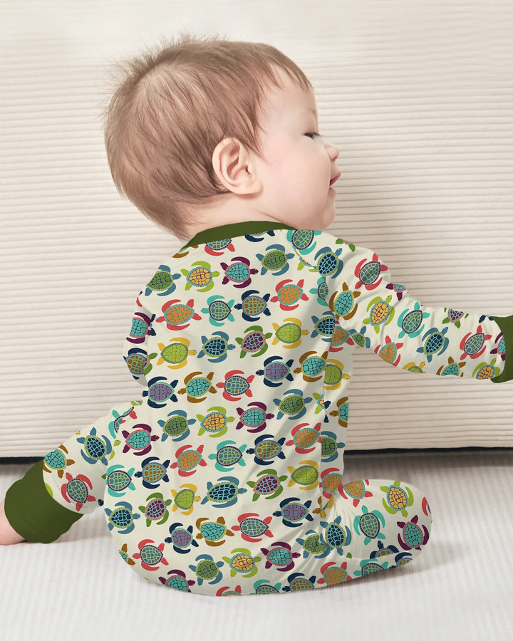 Happy Turtle Parade Bamboo Convertible Zippy