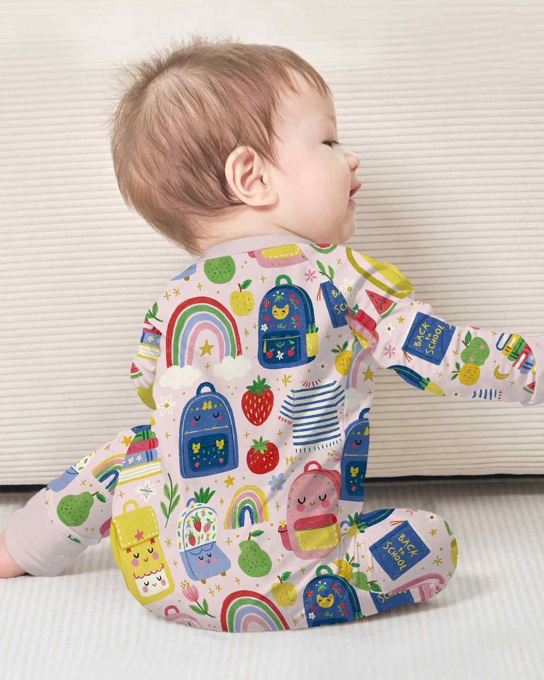 Sweet Rainbow School Adventure Bamboo Convertible Zippy
