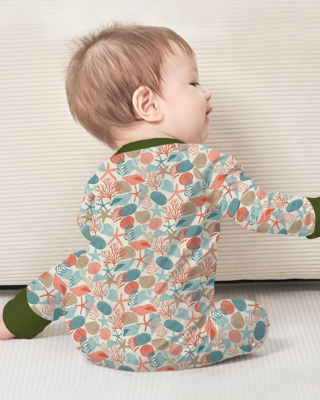 Gerippte Babykleidung mit individuellem Foto - Weich &amp; Skizzenhaft