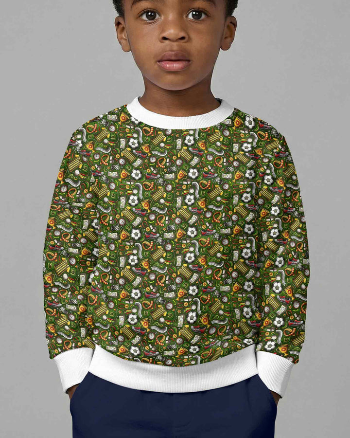 Green Soccer All-Star Bamboo Crewneck Sweatshirt