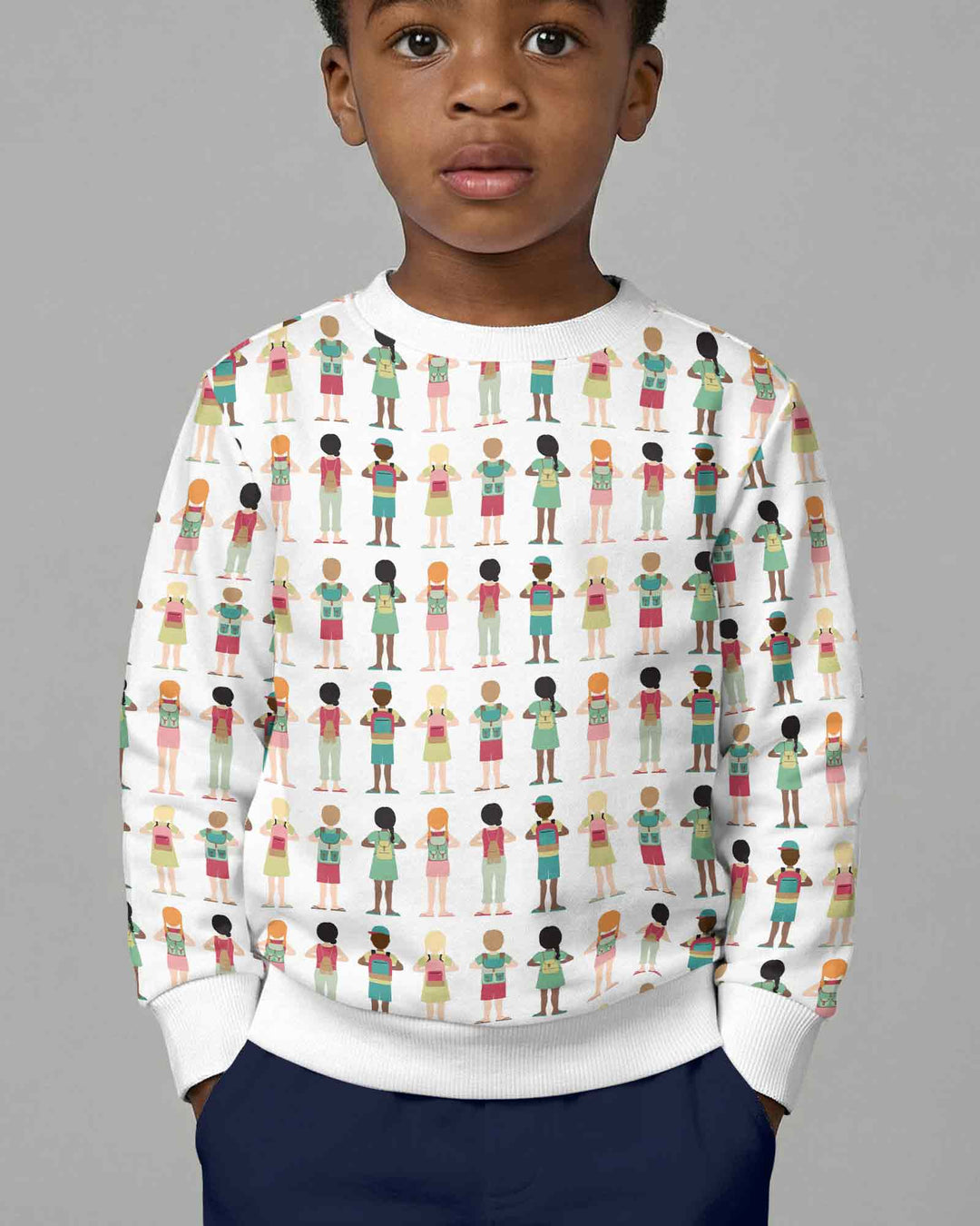 Little Friends Everywhere Bamboo Crewneck Sweatshirt