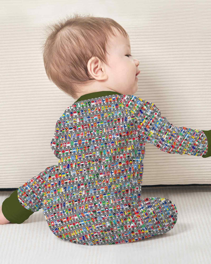 Gerippte Babykleidung mit individuellem Foto - Weich &amp; Skizzenhaft