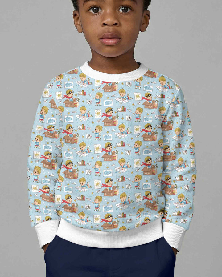 Tiny Explorer Tales Bamboo Crewneck Sweatshirt